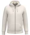 NS460 Native Spirit Unisex Sherpa lined Full Zip Sweatshirt Ivory colour image